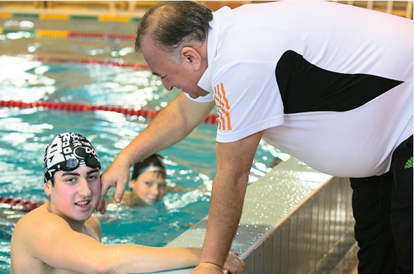 შვილთან ერთად, რომელიც მამის მსგავსად, პროფესიონალ სპორტსმენობას აპირებს